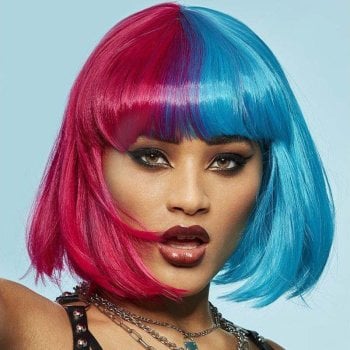 MANIC PANIC GLAM DOLL WIG - BLUE VALENTINE